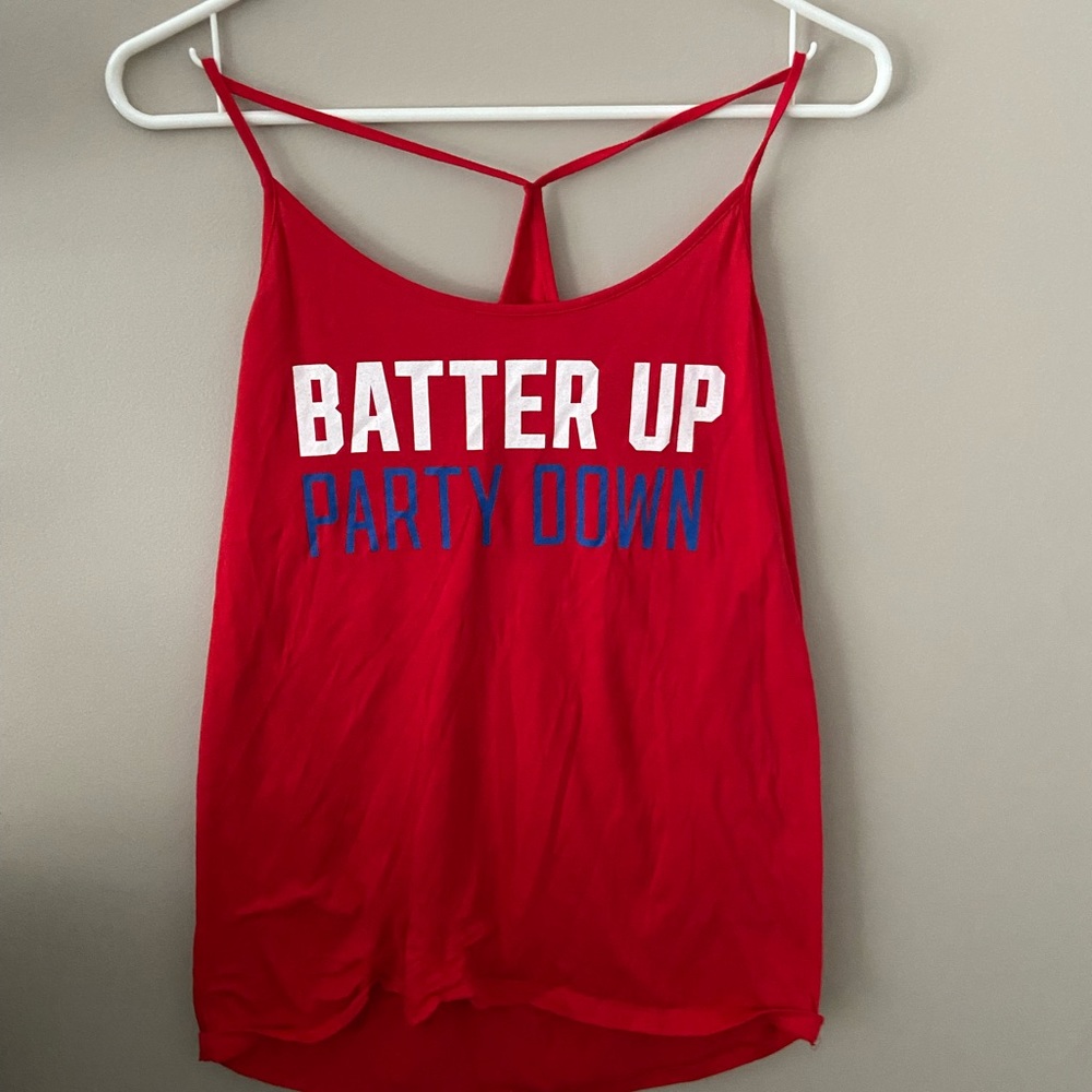 VS Pink - Batter Up, Party Down Phillies Racerback